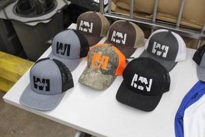 Lot of (7) Richardson WI DeerFish Adjustable Sportsman Cap