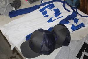 Lot of (6) Size Large MN Fish Sports Apparel - Long Sleeve T-shirt (x4), Sportsman Cap (x2)