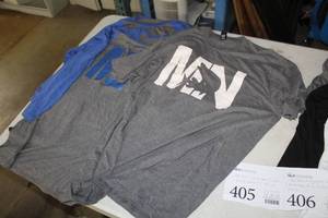 Lot of (3) Size Large MN Fish Sports Apparel - Long Sleeve T-shirt (x2), Short Sleeve T-shirt (x1)