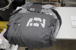 Lot of (5) MN Fish Sports Apparel - Winter Hat, Long Sleeve T-shirt Size Small (x2), Hooded Sweatshirt Size Medium (x2)