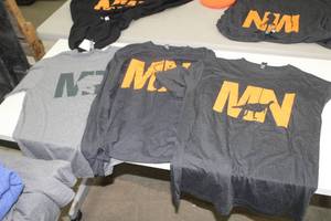 Lot of (3) MN FishDeerBird Sports Apparel - Short Sleeve T-shirt Size Medium (x2), Long Sleeve T-shirt Size Small