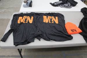 Lot of (3) MN Deer Sports Apparel - Winter Hat, Long Sleeve T-shirt Size Large (x2)