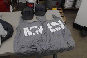 Lot of (4) MN Fish Sports Apparel - Tank Tops (x2), Baseball Caps (x2)