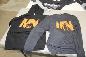 Lot of (2) Size Medium MN DeerBird Sports Apparel - Long Sleeve T-Shirt, Hooded Sweatshirt