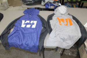 Lot of (2) Size Medium WI FishDeer Pullover Hooded Sweatshirt