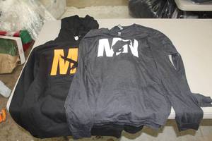 Lot of (3) Size Medium MN FishDeerBird Sports Apparel - Long Sleeve T-shirt (x3), Hooded Sweatshirt (x1)