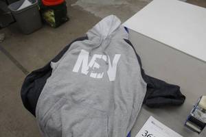 Lot of (2) Size 2XL MN Fish Pullover Hooded Sweatshirt