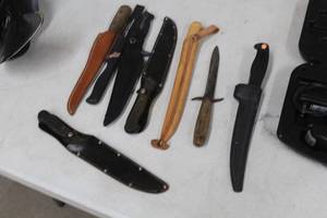 lot 778 image: Lot of (8) Fish Filet Knives with Sheaths