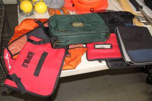 lot 818 image: Lot of (6) Fishing Tackle Bags with Misc. Tackle