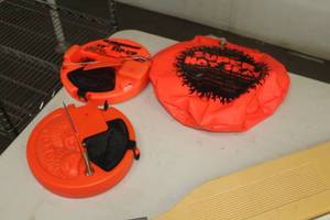 lot 821 image: (2) Igloo 10 Tip-Up, (1) The Original Super Hot Seat