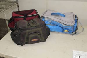 lot 824 image: Lot of (3) Soft-Side Fishing Tackle Bags
