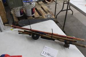 lot 1196 image: Lot of (8) Ice Fishing Poles
