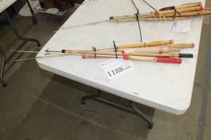 lot 1188 image: Lot of (7) Ice Fishing Poles