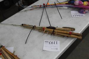 lot 1193 image: Lot of (9) Ice Fishing Poles