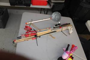 lot 1174 image: Lot of (8) Ice Fishing Poles with Spoon