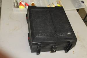 lot 896 image: Plano Phantom 14 Plastic Tackle Box with Misc. Tackle