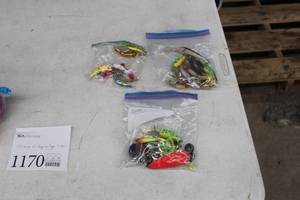 lot 1170 image: Lot of (3 Bags) Rapala Type Lures