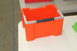 lot 1159 image: 12 Plastic Tackle Box Case Holder