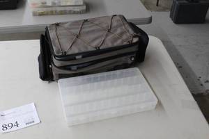 lot 894 image: Flambeau Outdoors 16 Soft-Side Tackle Box