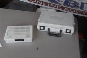 lot 1147 image: Lot of (2) Plastic Tackle Boxes