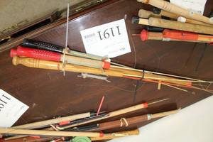 lot 1191 image: Lot of (6) Ice Fishing Poles