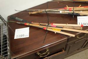 lot 1189 image: Lot of (6) Ice Fishing Poles