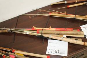 lot 1190 image: Lot of (9) Ice Fishing Poles