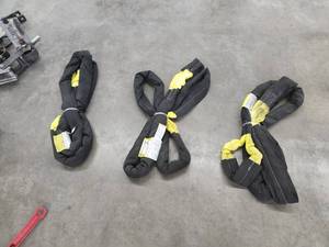 lot 71 image: Lot of (3) Sharrow Lifting Products Polyester Lifting Strap
