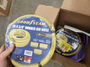 lot 79 image: Lot of (2) Goodyear 25 Rubber Air Hoses (in package)