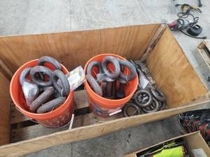 lot 86 image: Lot of (18) Crosby Forged Eye Bolts