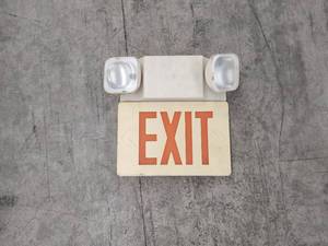 lot 103 image: EXIT Sign w Lights