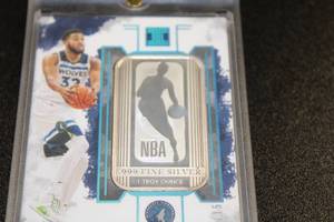 lot 1 image: 2019-20 Impeccable 1 Troy Ounce Silver Karl Anthony Towns 315  Only 15 Exist