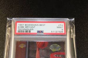 lot 18 image: 1997-98 Bowmans Best Techniques Kobe Bryant #T4 PSA 9