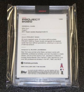 lot 32 image: Topps Project 2020 Mike Trout Art Card #100