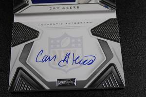 lot 35 image: 2020 Playbook Rookie Jersey Autograph Cam Akers Patch Autograph Booklet 76199  Only 199 Exist
