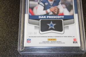 lot 44 image: 2020 Obsidian Cutting Edge Jersey Relic Dak Prescott #CE3 1230  Only 30 Exist