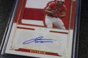 lot 46 image: 2021 National Treasures Silhouette Signatures Jonathan Taylor Patch Autograph 510  Only 10 Exist