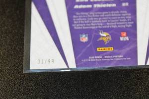 lot 51 image: 2020 Mosaic Flea Flicker Reactive Blue CousinsThielenCook #FF11 3199  Only 99 Exist