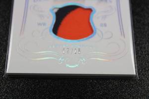 lot 52 image: 2014 National Treasures Demaryius Thomas 3 Color Patch Relic #M-DT 725  Only 25 Exist