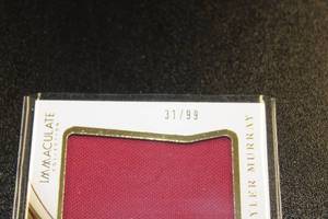 lot 57 image: 2020 Immaculate Collection Jumbo Jersey Relic Kyler Murray #39 3199  Only 99 Exist