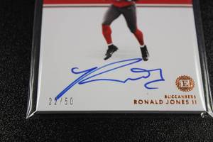 lot 58 image: 2018 Encased Rookie Notable Signatures Ronald Jones Autograph 2250  Only 50 Exist