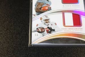 lot 61 image: 2016 Immaculate Collection Dual Patch Teddy Bridgewater  DeVante Parker 325  Only 25 Exist