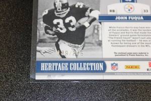 lot 78 image: 2012 Totally Certified Heritage Collection Jersey Relic John Fuqua 189249  Only 249 Exist