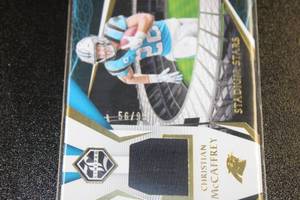 lot 79 image: 2020 Limited Stadium Stars Jersey Relic Christian McCaffrey 5699  Only 99 Exist