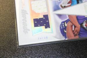lot 81 image: 2008 SP Rookie Threads Dual Threads Jersey Relic Chris Johnson  Ray Rice Rookie Card 1650  Only 50 Exist