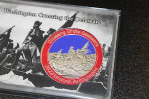 lot 91 image: 2022 Historic Autograph Company George Washington Medallion Relic