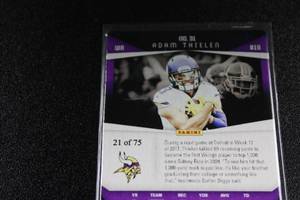 lot 93 image: 2018 Elements Metal Card Adam Thielen #31 2175  Only 75 Exist