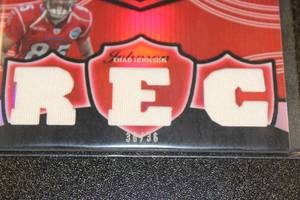 lot 98 image: 2006 Topps Triple Threads Triple Jersey Relic Chad Johnson 3036  Only 36 Exist
