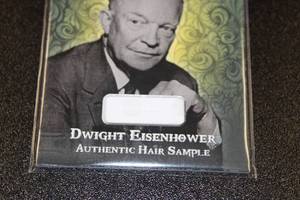 lot 132 image: 2022 Historic Autograph Company Historic DNA Dwight Eisenhower Authentic Hair Sample 147190  Only 190 Exist