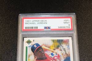 lot 139 image: 1991 Upper Deck Michael Jordan #SP1 PSA 9